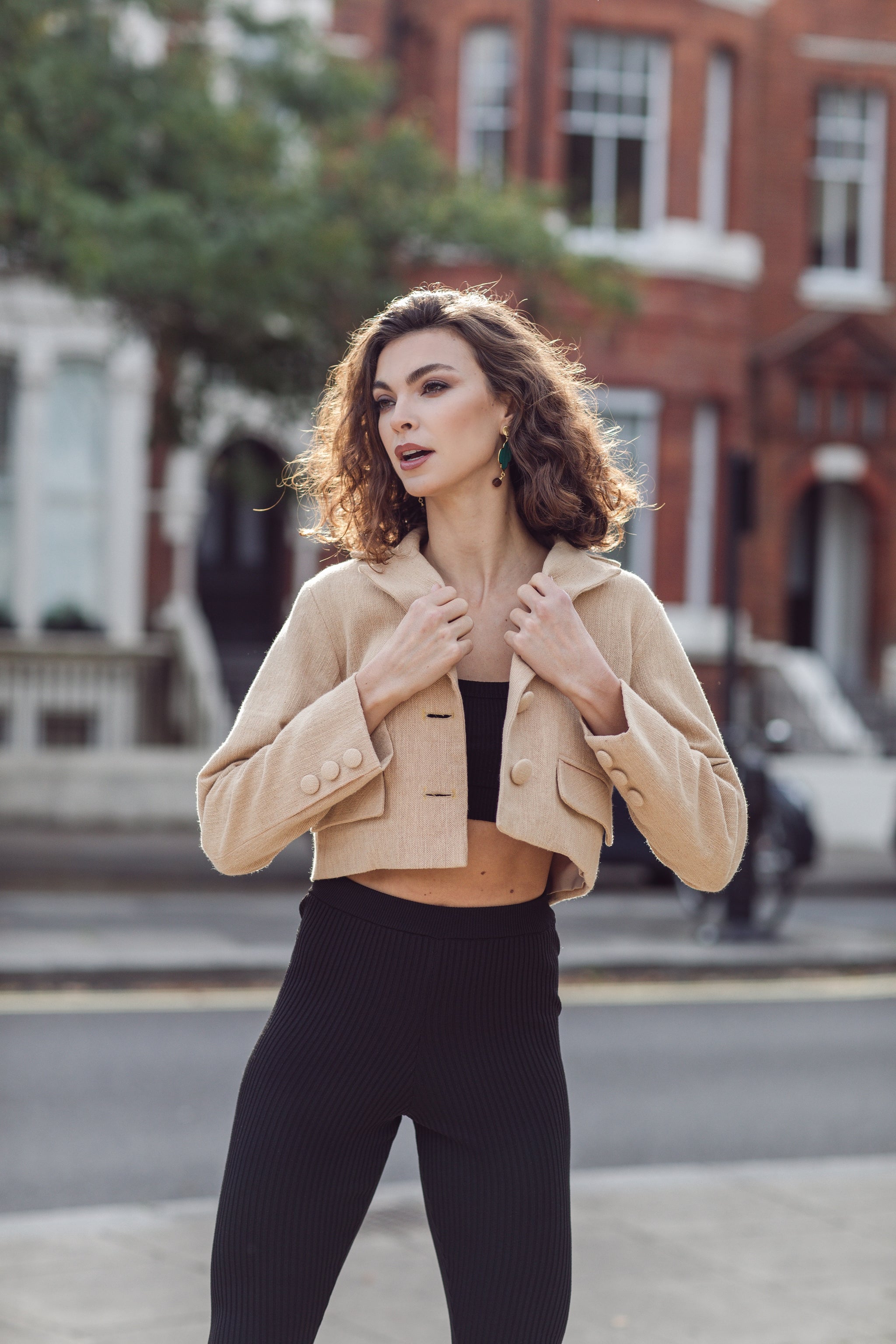 The Nara Blazer in Indigo